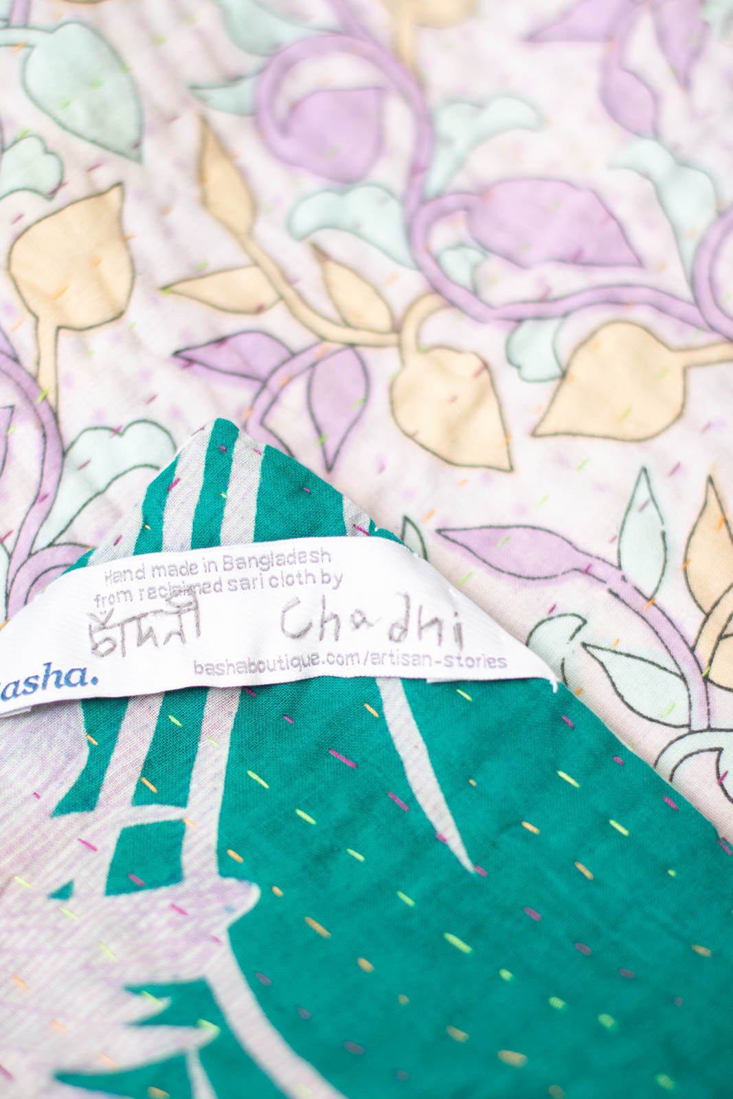 Dear No. 5 Kantha Baby Blanket