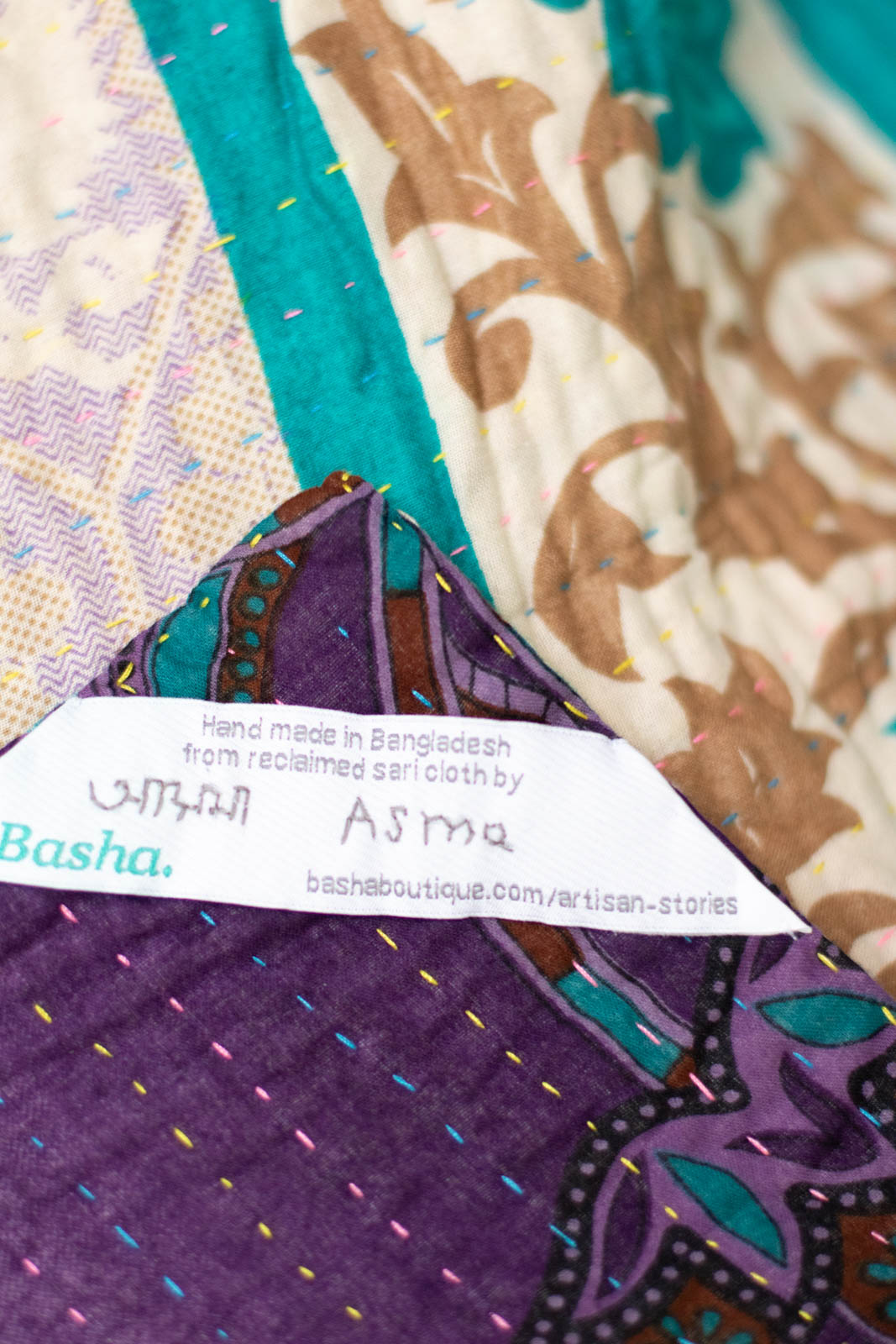 Dear No. 8 Kantha Baby Blanket