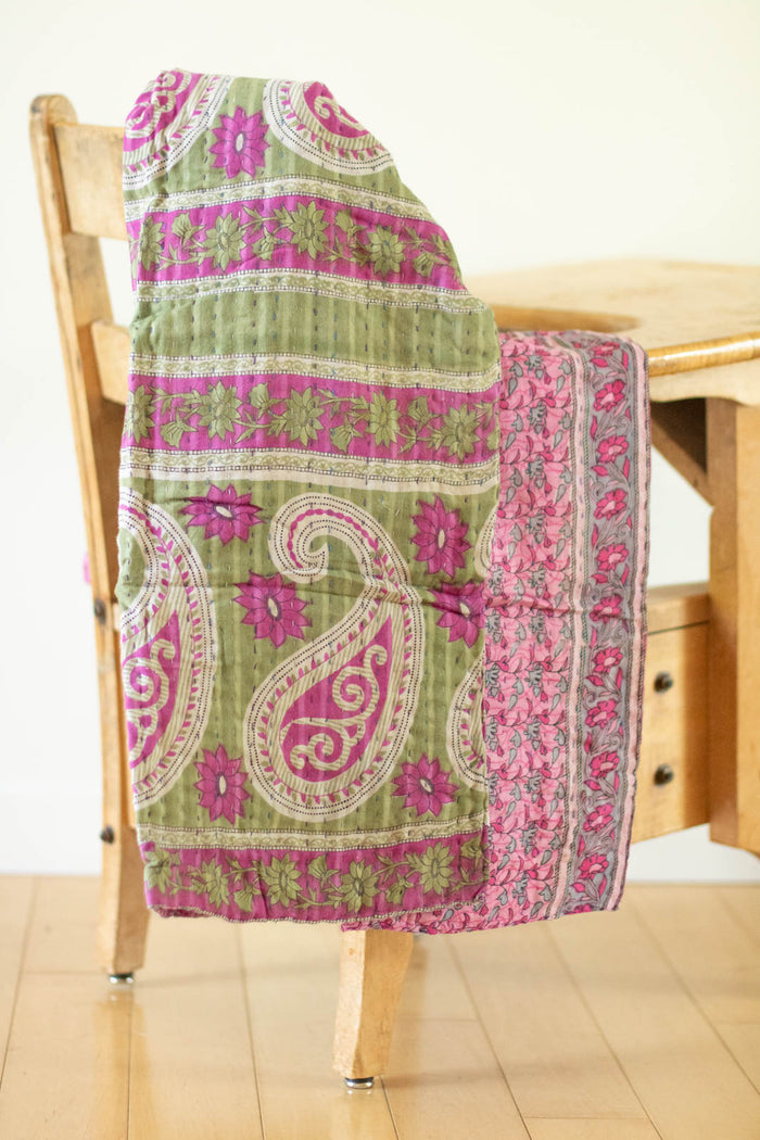 dignify Kantha Baby Blanket Quilt