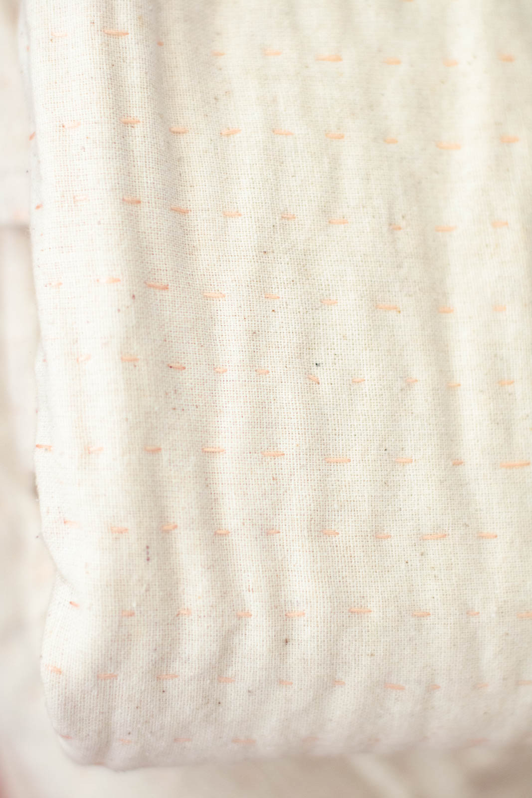 Simplicity White Kantha Throw