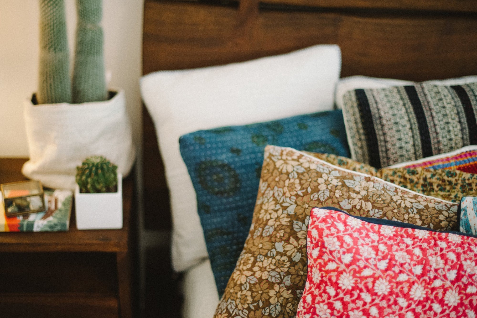 Colorful no. 1 Kantha Pillow Cover